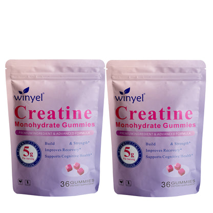 Creatine Monohydrate Gummies 5 g, Sugar-Free, Berry