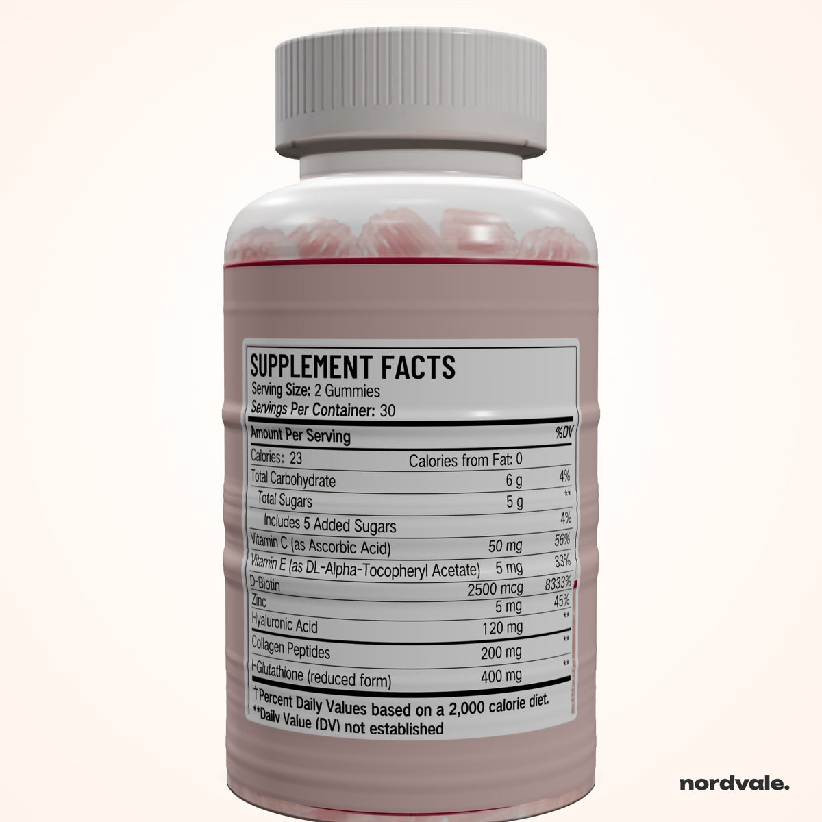 GLUTATHIONE + COLLAGEN GUMMIES - Supplement Facts label