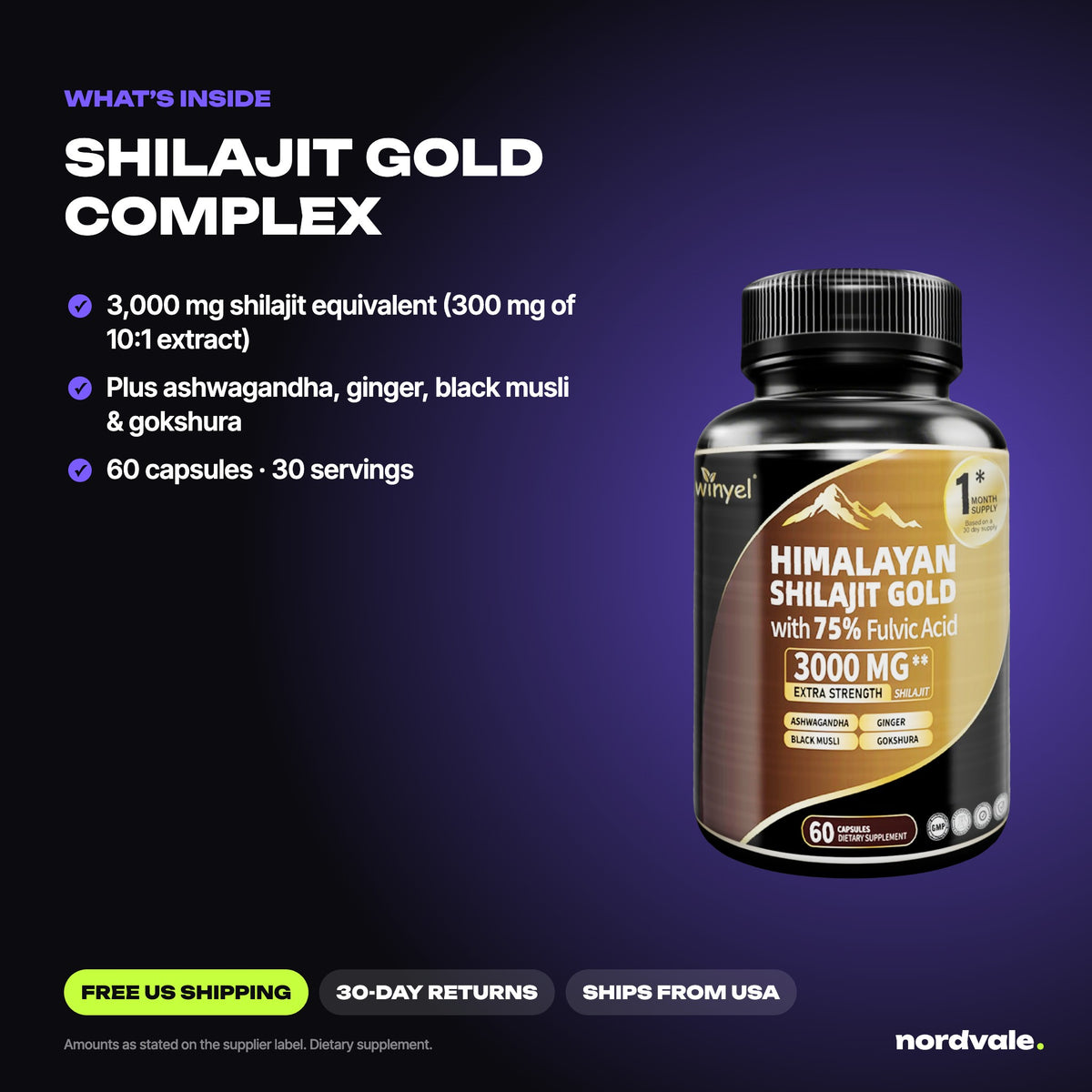 SHILAJIT GOLD COMPLEX - what is inside