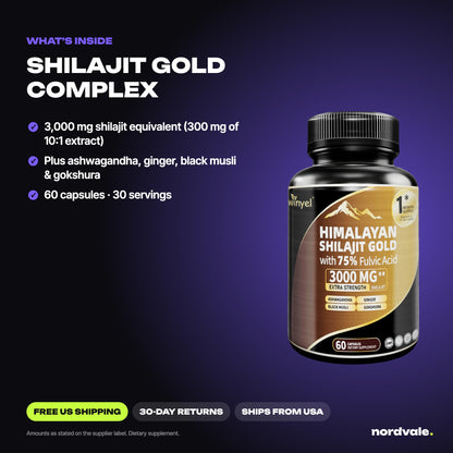 SHILAJIT GOLD COMPLEX - what is inside