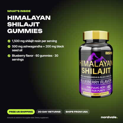 HIMALAYAN SHILAJIT GUMMIES - what is inside